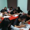 Students taking tests