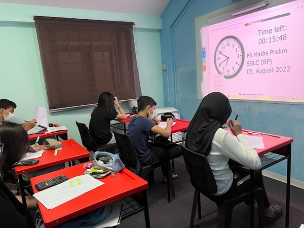 Students taking PSLE Maths Prelim